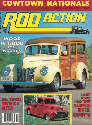 ROD ACTION 1984 OCT - BRAKES, COWTOWN NATS, '34 ROADSTER, '40 WOODY, '47 PICKUP